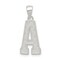 Sterling Silver Initial Letter A Charm Pendant Jewelry 25mm x 10mm